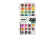 Arts & Crafts - Tilbehør - Nassau 36 Aquarel colours in transparent palette - AR0524/GE