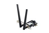 Nettverksadapter - ASUS PCE-BE6500 WiFi 7 PCI-E Adapter with 2 external antennas. Supporting 6GHz band 4096-QAM Bluetooth 5.4 WPA3 - 90IG09G0-MO0B00