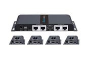 Repeater, forsterkere, bridges og transceivere - Deltaco HDMI-276 1X4 HDMI Extender Splitter over CAT6/6a/7 40m with IR pass-back - LKV714