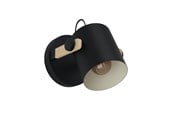 Lamper - EGLO Hornwood wall lampe, black/tree - 43046