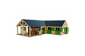 Treleker - Kids Globe - Horse Corner Stable with 3 Boxes and Storage 1:24 - 610211