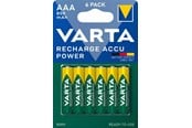 Batteri - VARTA Recharge AAA - 6 Pack - 56703101436