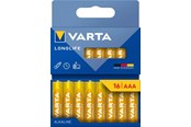Batteri - VARTA Longlife AAA - 16-Pack - 4103101716