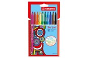 Skrive- & Tegneverktøy - STABILO Trio 2 in 1 - Felt-tip pen and fineliner in one - Set of 10 pieces - 223/10-01
