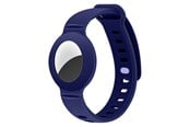 Mobil - Andre tilbehør - Lippa Silicone Wristband for AirTag and Smart Finder - Blue - LPCOVER0050