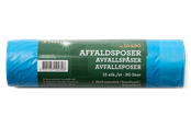 Rengjøring - G.Funder Garbage bags with drawstring 30 liters blue - 5701137104306