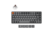 Tastatur - Keychron K2 MAX QMK/VIA Wireless Tri-Mode - Super Brown - Gamingtastatur - Uten numpad - Nordisk - Svart - K2M-J3-BO