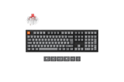 Tastatur - Keychron K10 MAX QMK/VIA Wireless Tri-Mode - Super Red - Gamingtastatur - Nordisk - Svart - K10M-H1-BO