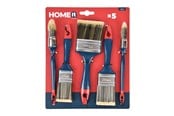 Maleutstyr - Work>it Home>it® Work. Brush set - 3 flat 40/50/70 mm + 2 round - Blue/red - 5708614385036