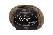 Kreative leker - Creativ Company Wool yarn Light brown 50m - 4824585