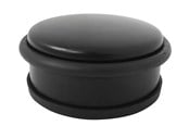 Beslag & Hengsler  - Home>it HOME It® dørstop til gulv Ø9.2 x 4.5 cm matsort / - 5708614131558