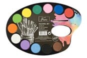 Kreative leker - Creative Craft Group Color Barn - palette with 12 colors and pen - AR0502/GE