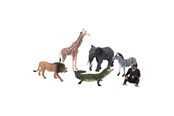 Figurer - Mojo Wildlife Wild Animal Safari Playset 6pcs - 380026 - 380026