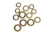Beslag & Hengsler  - Home>it HOME It® hængselringe 14 x 8.2 x 2 mm 16.5 x 10 x 3 mm 19.50 x 11.5 x 3 mm 12 dele - 5708614207376