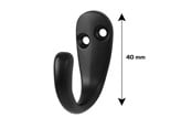 Beslag & Hengsler - Home>it HOME It® knag 40 x 35 mm matsort - 5708614212554
