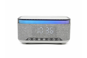 DAB, nettverks- og klokkeradio - DENVER CRQ-225 - FM Clock Radio - with Bluetooth function & wireless charging - Gray - FM - CRQ-225
