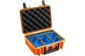 Kameravesker - B&W International Case Type 1000 for Insta360 X4 (orange) - 1000/O/X4