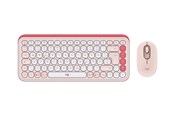 Tastatur - Logitech POP Icon Combo - Tastatur & Mussett - Tysk - Hvit - 920-013108
