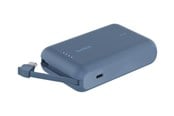 Nødlader - Belkin BoostCharge power bank - with integrated cable - 24 pin USB-C - 20 Watt Nødlader - 10000 mAh - BPB021HQBL