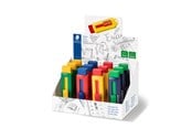 Skrive- & Tegneverktøy - Staedtler Eraser with sliding plastic sleeve 12 pcs - 525 PS1 S