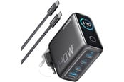 Mobil - Adaptere og ladere - Anker Lader 140W med 4 porter og USB-C-kabel – Mørk grå - B2697GZ1