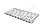 Tastatur - R-Go Tools R-Go Compact Break - keyboard - with integrated break indicator - AZERTY - Belgium - white Input Device - Tastatur - Belgisk - Hvit - RGOCOBEWDWH