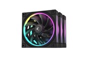 Kabinettvifte - DeepCool FL12 3in1 (3-Pack) - Kabinettvifte - 120mm - Svart med RGB LED-lys - 32 dBA - R-FL12-BKAPN3-G