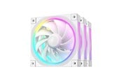 Kabinettvifte - DeepCool FL12 3in1 White (3-Pack) - Kabinettvifte - 120mm - Hvit med RGB-lys - 32 dBA - R-FL12-WHAPN3-G