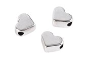Kreative leker - Creativ Company Space Beads Silver Plated 3pcs. - 69091