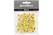 Kreative leker - Creativ Company Figure beads Smiley 60 pcs. - 696090