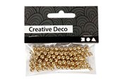 Kreative leker - Creativ Company Beads Gold 100pcs. - 698121