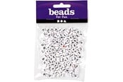 Kreative leker - Creativ Company Letter beads White 7mm 200pcs. - 699050