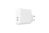 Mobil - Adaptere og ladere - GEAR Charger 220V 2xUSB-C PD 60W - White - 665128