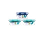 Kjøkkentilbehør - Sistema 3 Pack Stax To Go 3 x 1L Rectangles - 82025