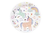 Leketøy - Folat BV Plates Unicorns & Rainbows 8pcs. - 61927