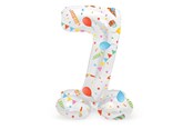Leketøy - Folat BV Standing Foil Balloon Joyful Party Number 7 -72cm - 63967