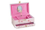 Treleker - Goki Music Box Ballerina Flowers Pink - 15566