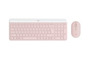 Tastatur - Logitech Slim Wireless Combo MK470 - Tastatur & Mussett - Tysk - Rosa - 920-011314