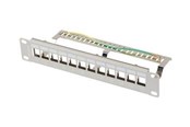 Rackskap - Lanberg PPKS-9212-S - 1U - 12-Port Patch Panel - PPKS-9212-S