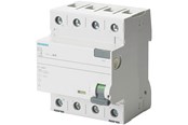 Komponenter for switchboxes og skap - Siemens Earth fault circuit breaker type A 4-pole 25A 30mA 400V - 20118
