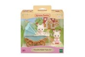 Dukker, Bamser & Utstyr - Sylvanian Families Sett med Sjokoladekanin-tvillingene (barnevogn) - 5432
