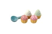 Utendørsleker - Androni Cupcake Sand Molds with Scoop 9 pcs. - 3401-00BK
