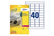 Papir, Fotopapir & Etiketter - Avery TripleBond Labels L6140 - labels - 800 label(s) - 25.4 x 45.7 mm - L6140-20
