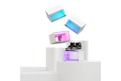 Smarthus - Nanoleaf Expo Smart Display Case Starter Kit - 4 Pack - SQFX01K02-4WT