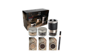 Kjøkkentilbehør - Peugeot Maestro gift box graphite + 3 glasses & 3 types of pepper - 41748