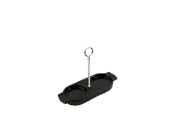 Kjøkkentilbehør - Peugeot Linea Ceramic tray with handle satin black - 44527
