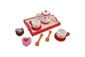 Treleker - Playwood Tea set Hearts/Dot - PW2171B