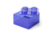 Barnerom - LEGO Storage Brick 4 Top Lid Glitter Violet - 40090800