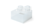 Barnerom - LEGO Storage Brick 4 Top Lid Glitter Translucent - 40090803