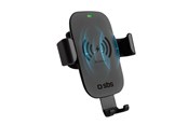 Mobil - Adaptere og ladere - SBS Wireless Gravity Phone Holder for Cars with a Quick Charger - Black - TESUPGRAVWIRLITE10W